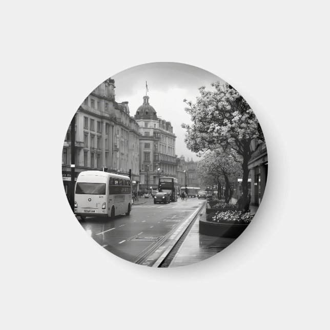 Elegant Street View Magnet (Vorne)
