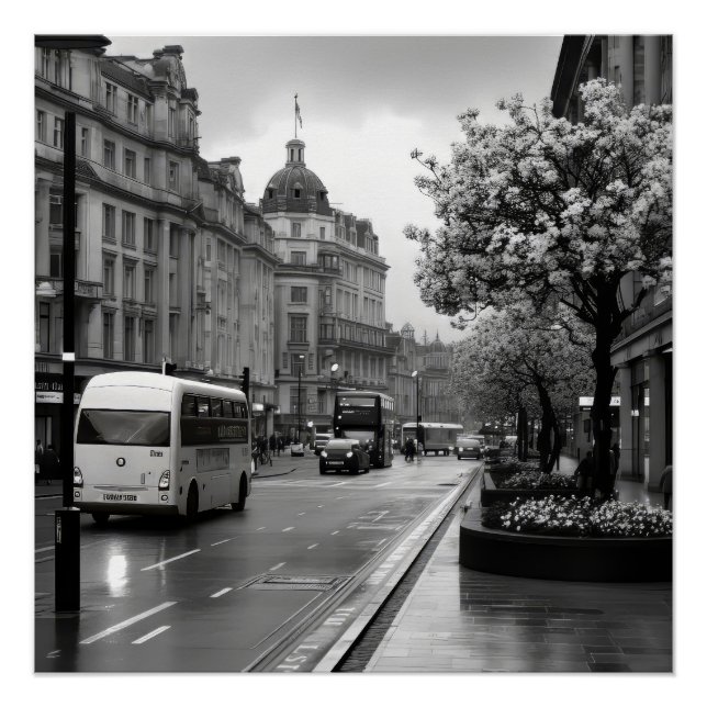 Elegant Street View Poster (Vorderseite)