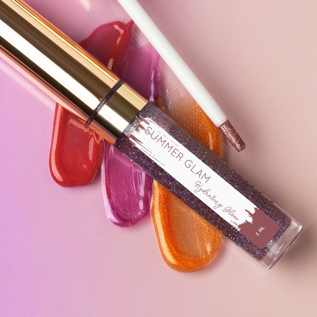 Elegant Stroke Lip Gloss Cosmetic Label Etiketten (Von Creator hochgeladen)