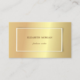 Elegant Stylisch Einfach, Minimalistisch, Gold Visitenkarte