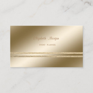 Elegant Stylisch, Falsches Gold Glitzernd Gestreif Visitenkarte
