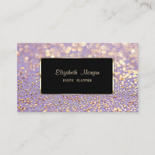 Elegant Stylisch, Falschgold, Glänzendes Bokeh Visitenkarte
