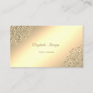 Elegant Stylisch Gold  Einfach,Punkte Visitenkarte