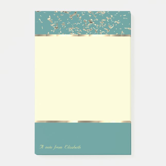 Elegant Stylisch,Konfetti Post-it Klebezettel (Vorderseite)