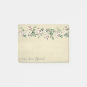 Elegant Stylisch Mädchenhaft , Blumen Post-it Klebezettel