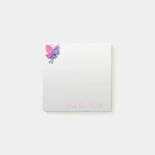 Elegant Stylisch Mädchenhaft, Cartoon Biene Post-it Klebezettel