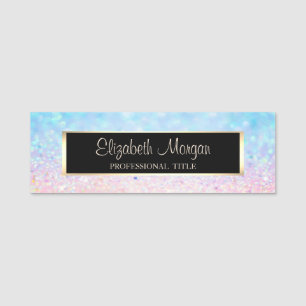 Elegant Stylisch Modern, Rahmen, Bokeh Ombre Namensschild