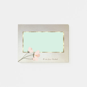 Elegant Stylisch,Rahmen,Blume Post-it Klebezettel