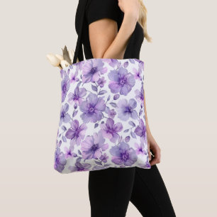 Elegant Stylisch Süß Boho Lila Botanisch Blumig