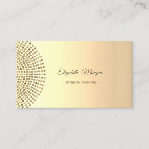 Elegant Stylisch Trendig Professionell, Goldene Pu Visitenkarte