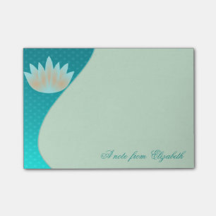 Elegant Stylisch Weiblich , Lotus Blume Post-it Klebezettel