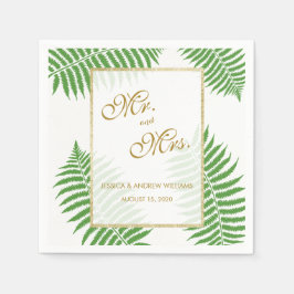 Elegant Stylish Bracken Wedding Serviette