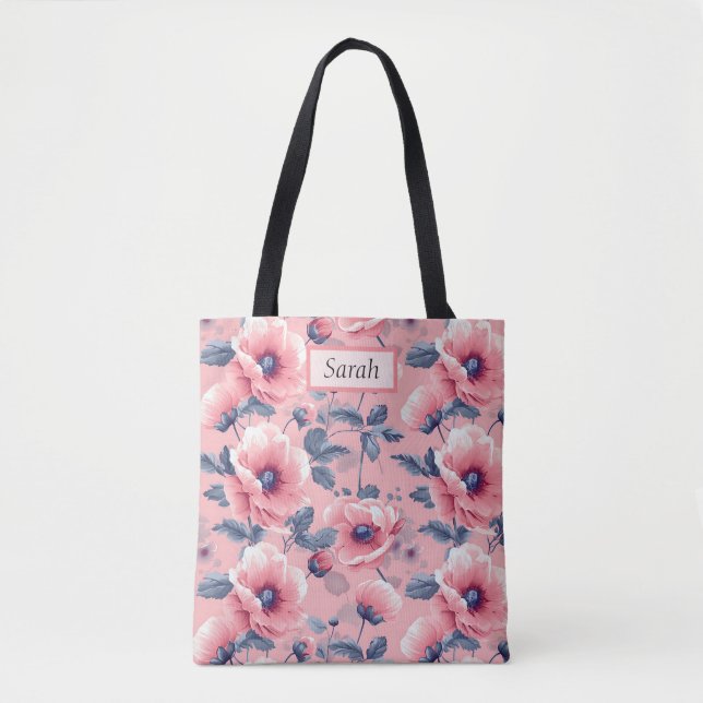 Elegant Stylish Cute Boho Pink Botanical Floral (Vorderseite)