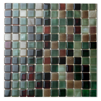 Elegant stylish Emerald Green & Gold Agate mosaic Fliese