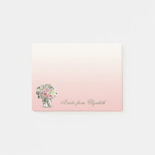 Elegant Stylish Girly , Blume Post-it Klebezettel