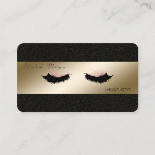Elegant stylish , schwarz, Imitate Lashes, Makeup Visitenkarte