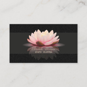 Elegant Stylish Simple,Black Lotus Visitenkarte