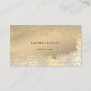 Elegant stylish Simple,Imitate Gold Paint Stroke Visitenkarte
