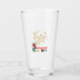 Elegant Sukhpreet Kaur Personalisiert Glass Cup Glas