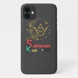 Elegant Sukhpreet Kaur Personalisiert iPhone Case