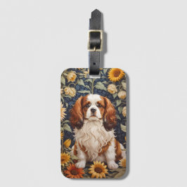 Elegant Sunflowers Cavalier King Charles Spaniel Gepäckanhänger