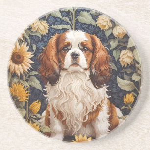 Elegant Sunflowers Cavalier King Charles Spaniel Getränkeuntersetzer