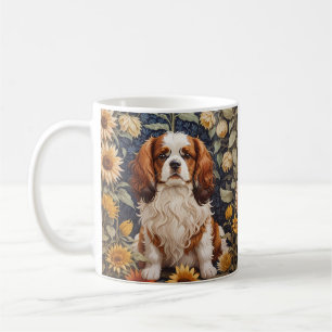 Elegant Sunflowers Cavalier King Charles Spaniel Kaffeetasse