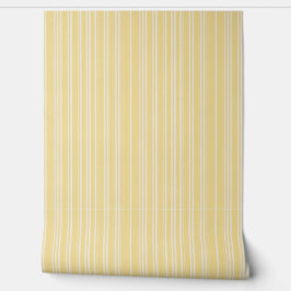 Elegant Sunny Yellow Candy Striping Tapete