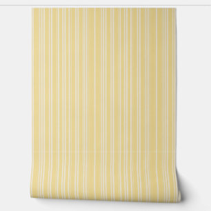 Elegant Sunny Yellow Candy Striping Tapete
