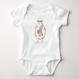 Elegant süßer Hase Ostern Baby Strampler