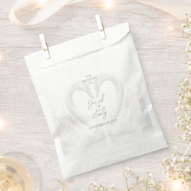 Elegant Swan Gastgeschenk Hochzeit Bags Geschenktütchen (Ausgeschnitten)