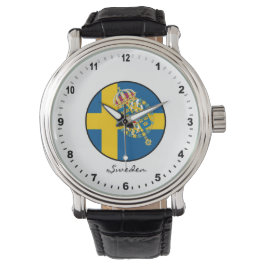 Elegant Sweden Watch & Swedish Flag Armbanduhr