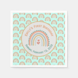 Elegant & Sweet Rainbow Mint Serviette