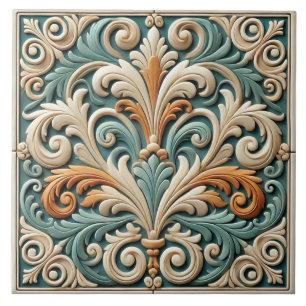 Elegant Symmetrische Keramik Fliese