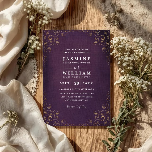 Elegant Tangled Lanterns Budget QR Code Wedding Einladung (Von Creator hochgeladen)