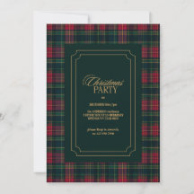 Elegant Tartan Plaid Family Photo Christmas