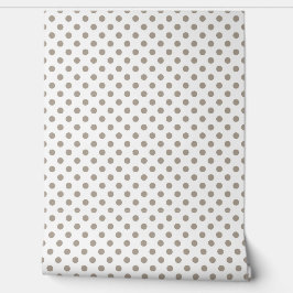 Elegant Taupe Polka Dots Tapete