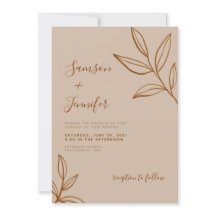 Elegant Terracotta mit Blätter Boho Wedding