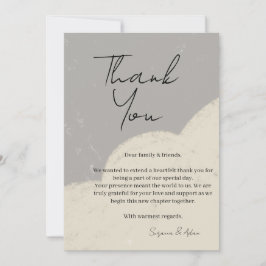elegant thank you card dankeskarte