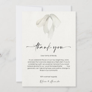 Elegant Thank You Card for New Beginnings Feiertagskarte