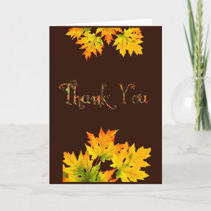 Elegant Thanksgiving thank you card Dankeskarte