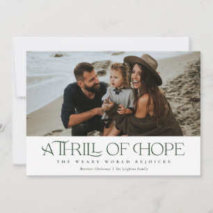 Elegant Thrill of Hope Grünes Foto Weihnachten