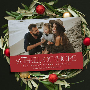 Elegant Thrill of Hope Weihnachten im Roten Foto