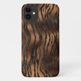 Elegant Tiger Chic Black Bronze Stilvoll Case-Mate iPhone Hülle