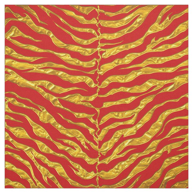 Elegant Tiger Print Fabric Stoff (Muster)