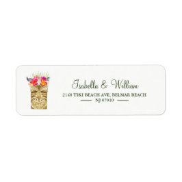 Elegant Tiki Tropical Summer Wedding Address