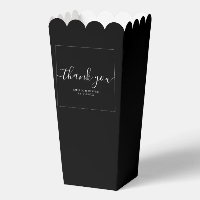 Elegant Timeless Wedding Thank You | Personalized  Geschenkschachtel (Vorderseite)