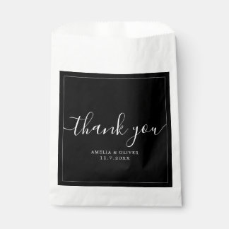 Elegant Timeless Wedding Thank You | Personalized  Geschenktütchen