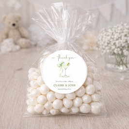 Elegant Tini One On The Way Thank You Runder Aufkleber