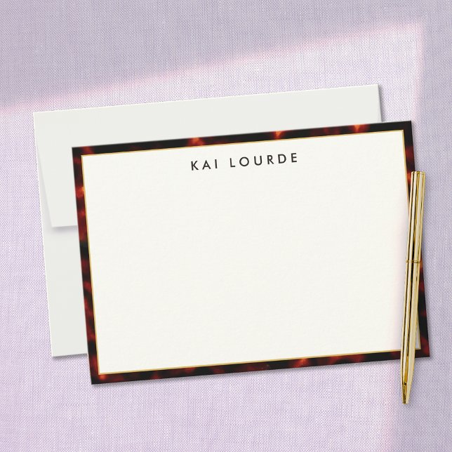 Elegant Tortoiseshell Dankeskarte (Von Creator hochgeladen)